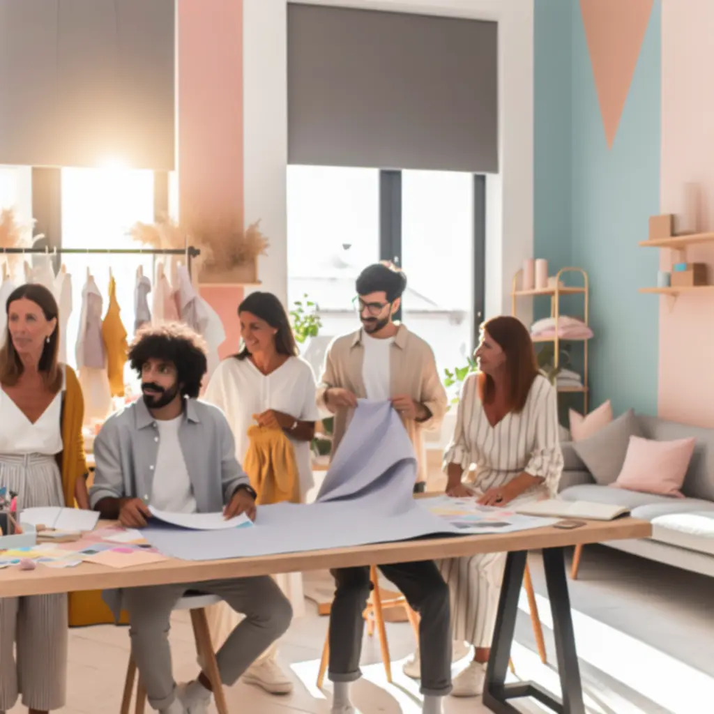 Zespół KidWeario pracujący nad kolekcją dziecięcych ubrań